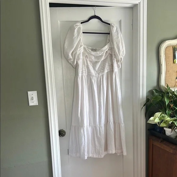 Abercrombie & Fitch | Dresses | Abercrombie Fitch White Midi Dress |  Poshmark